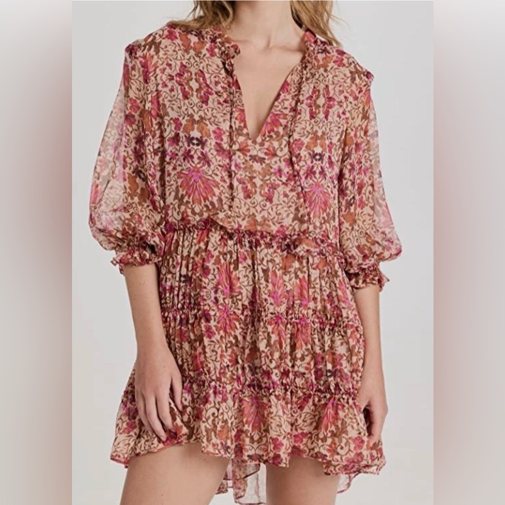 Misa Los Angeles - Ilanit Dress in Hibiscus Floral size XS
